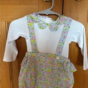 Jacadi x Liberty of London Floral Romper with White Top